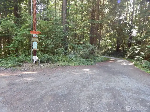 View of access from E. Carr Rd.