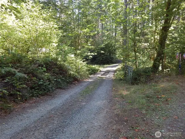 After R at Y continue to bridge across Carr Creek, go to Gate.
