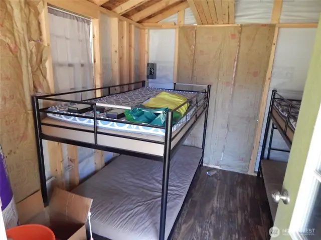 Bunk on North side.