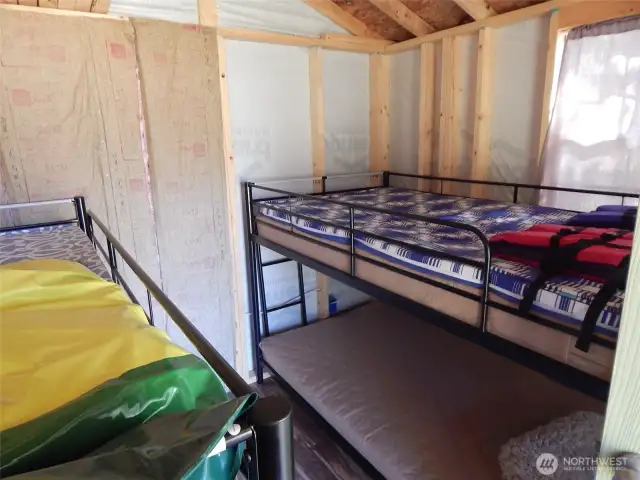 Bunk on South side.