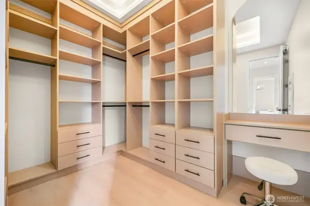 Primary closet.