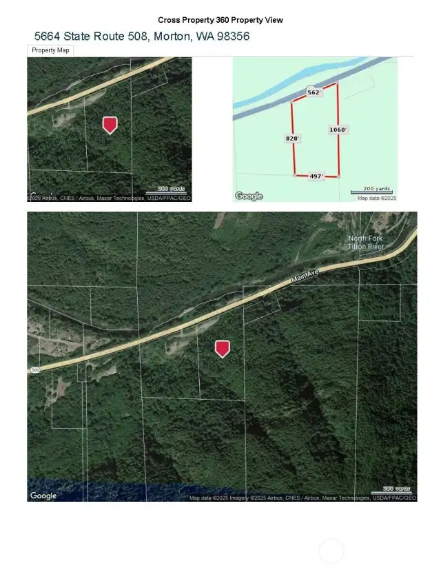 2nd parcel as marked on map is to the right of the subject listing.