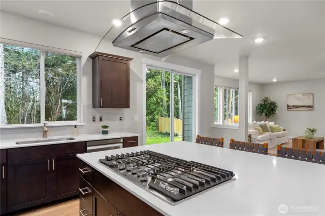 Enjoy the island for quick meals or additional space to prep meals!