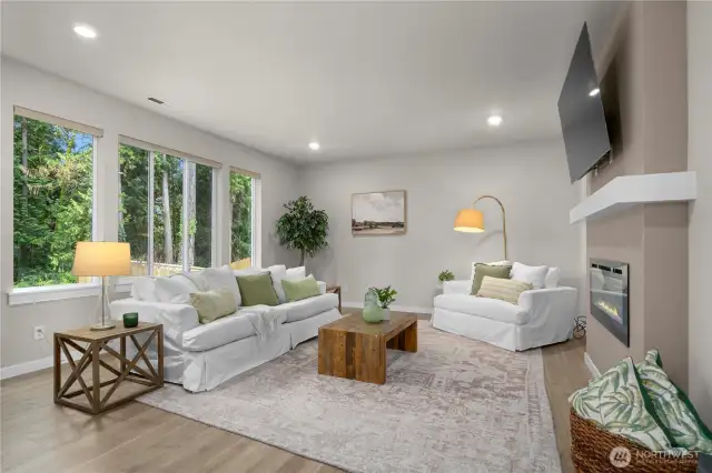 Large windows funnel in natural light!