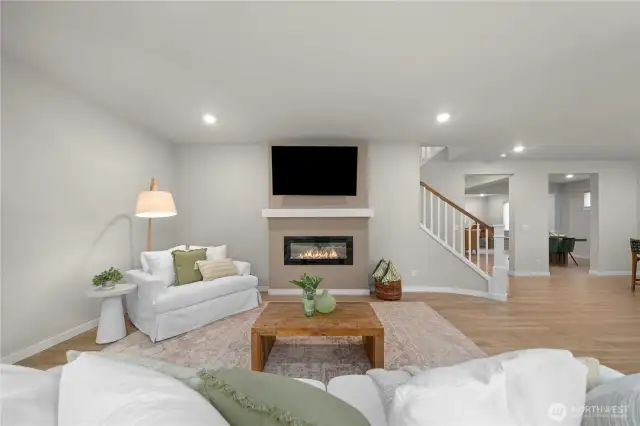 The room is perfectly situated for comfort and relaxation