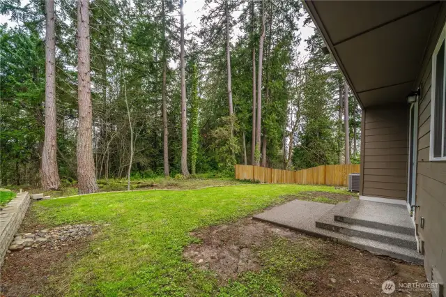 Step onto your patio and take in the fresh air and greenery in your greenbelt lined backyard!