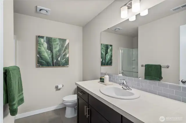 3/4 bathroom conveniently located on the main level