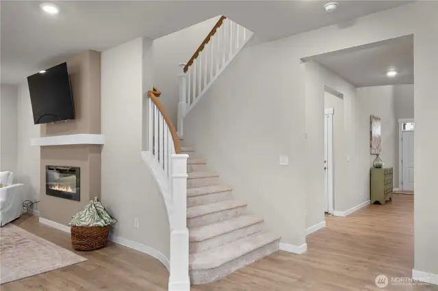 Head upstairs to find a massive primary suite and spacious bedrooms!