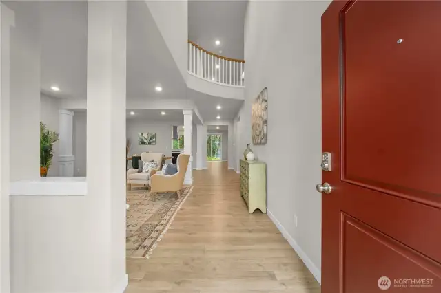 Step inside to be greeted by soaring ceilings and bright light!