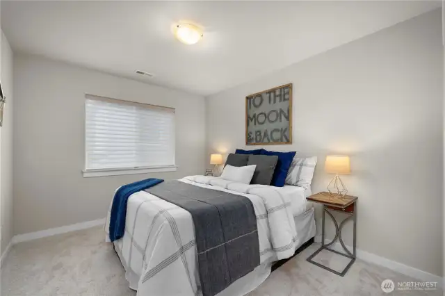 Spacious bedroom no. 2 located on the upper level!