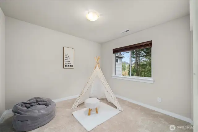 Finally, bedroom no. 4! This home is huge and has room to grow!