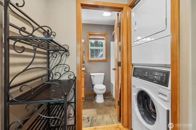 Walkway into main floor bathroom