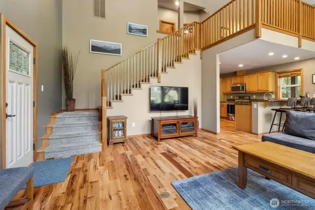 Stairway to the upstairs loft and 2 bedrooms