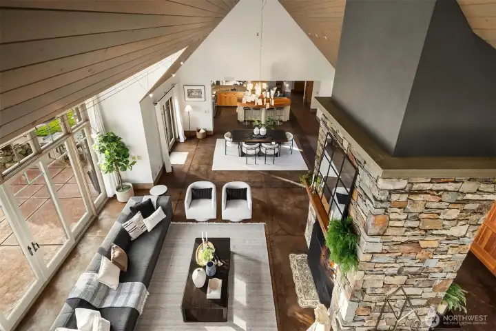 View from music loft off 4th bedroom/office