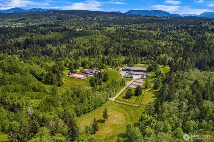 Grand Prix field in foreground