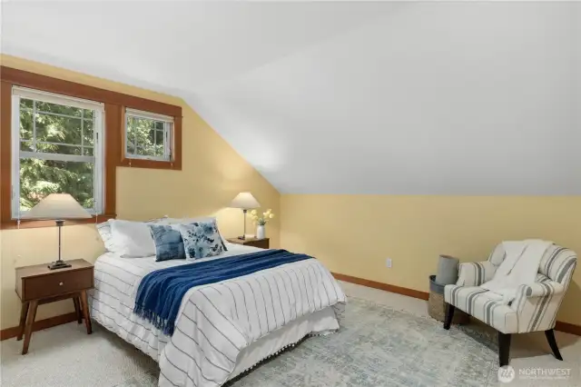 All the bedrooms upstairs are equally spacious.  This is bedroom #2.