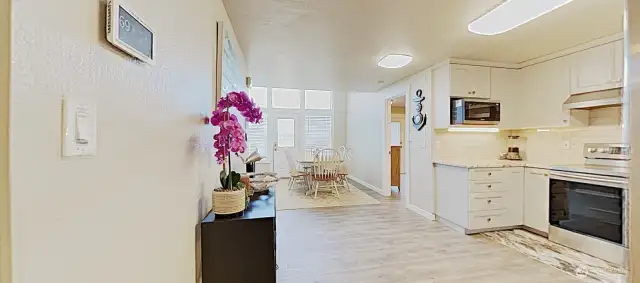 Another view of kitchen from hallway