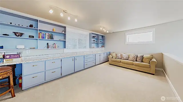 Large loft upstairs, perfect for game nights, or just lounging with a book...