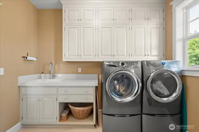 Laundry with Sink and Loads Storage