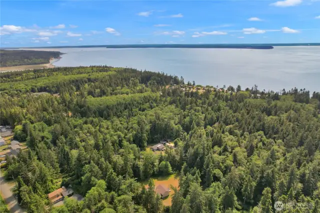 Arial view to show proximity to the water