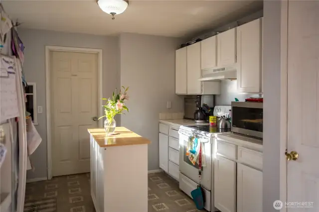 Freshly painted kitchen