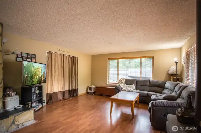 upstairs living are.  Huge open concept.