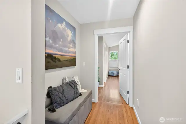 Hallway to primary suite