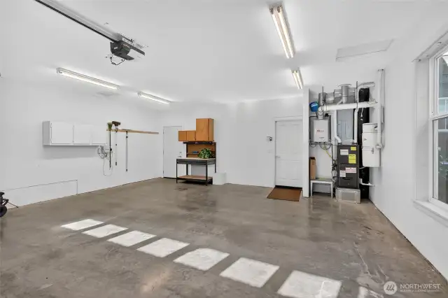 Large 2 car garage