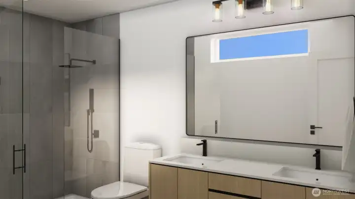 Artist's Rendering of Primary bathroom