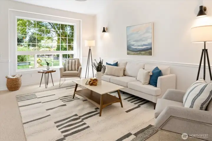 Flex room with garden view