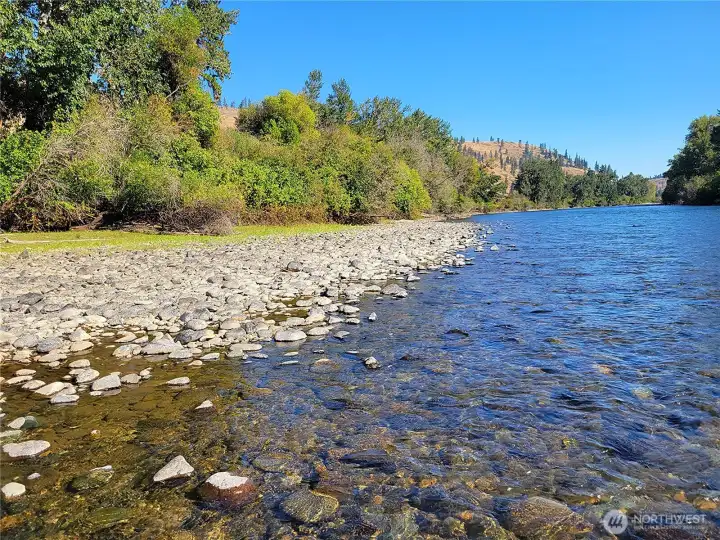Looking East from the water
