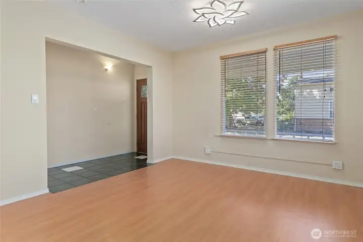 Living room to front door