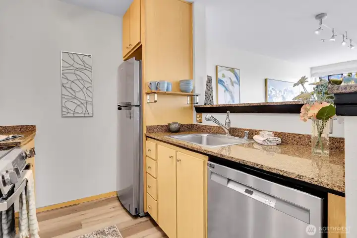 New appliances and flooring
