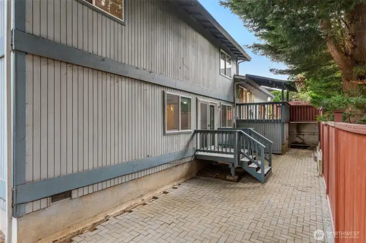 Storage under main covered deck.