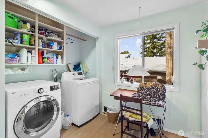 Laundry space in bedroom #3