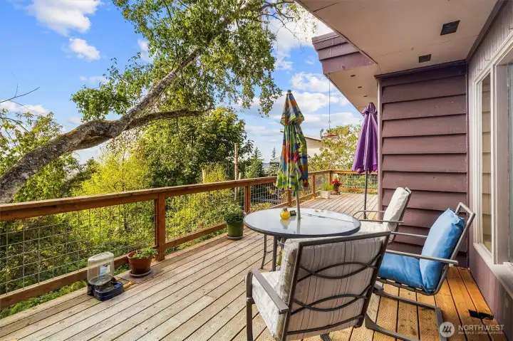 Beautiful views from the back deck