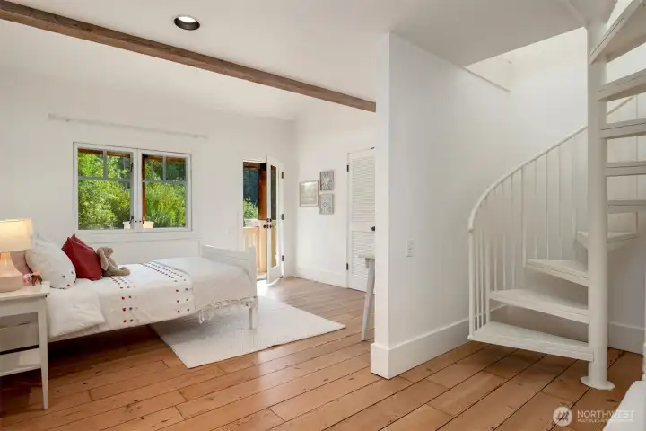 Two main level bedrooms suites with lofts.