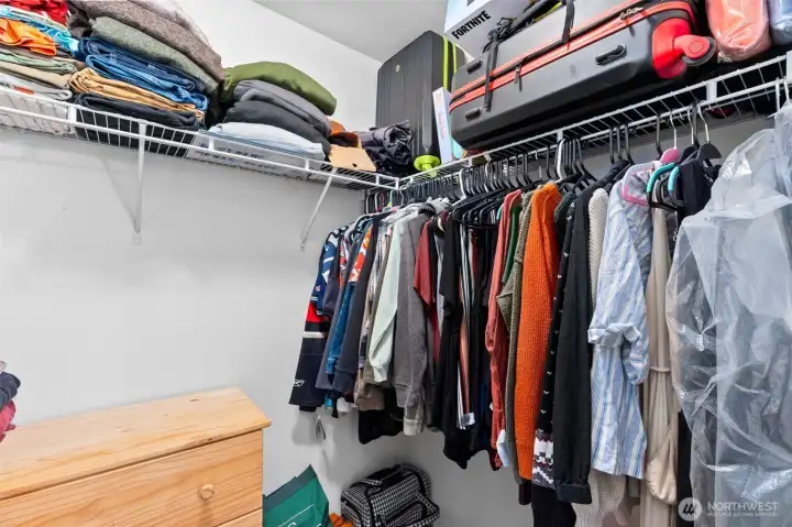 Primary walk-in closet