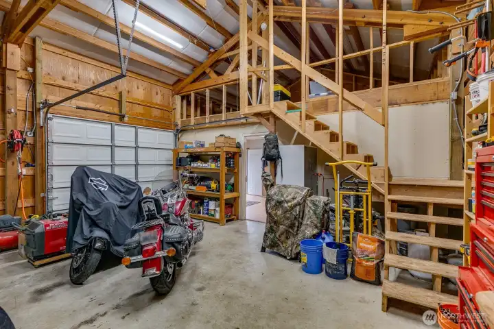 2 story garage with lots of storage