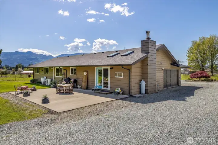 back of home. Check out that huge patio!