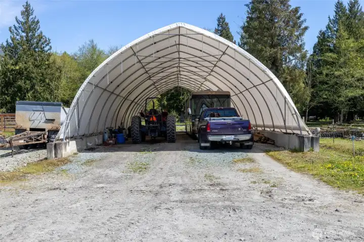 Great covered storage.