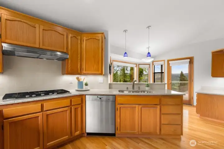 Featuring a premium Miele dishwasher, known for exceptional performance and precision.