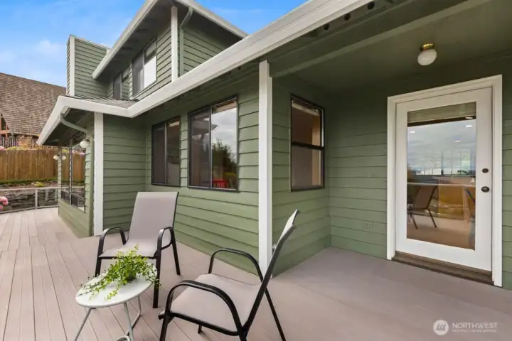 Thick cedar siding, beautifully maintained over the years.