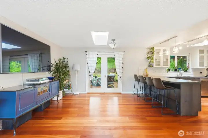 A skylight floods the heart of the home with natural light. A skylight floods the heart of the home with natural light.