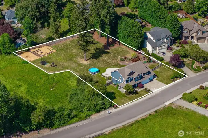 Nearly a full acre with room to build a shop Nearly a full acre with room to build a shop