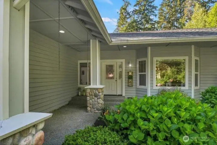 Covered front entry