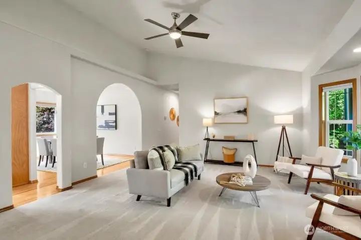 Living room as viewed from entry