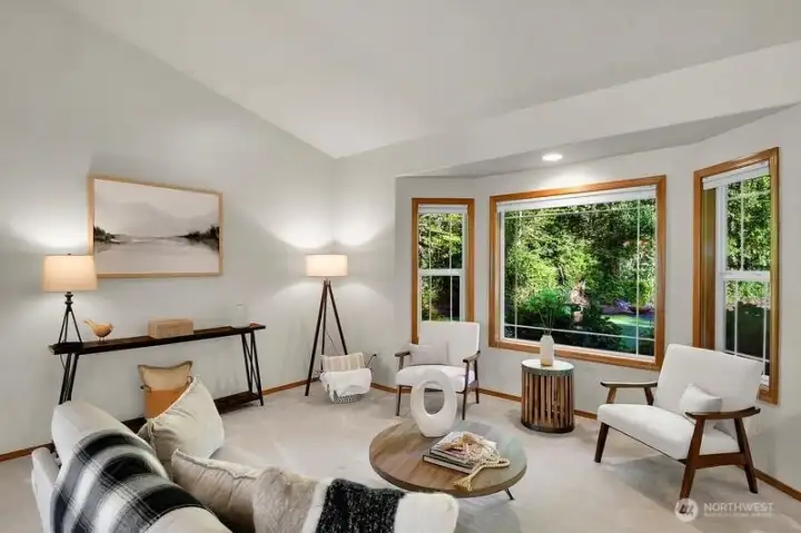 Living room bay window