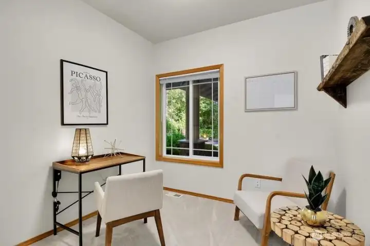 Convenient den/office located just off the family room
