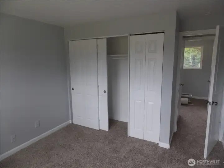 Front bedroom and closet